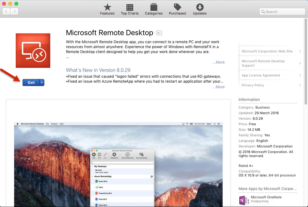 ms remote desktop for mac accessing windows 10